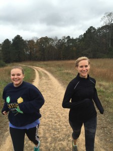Our daughter Alex and Mary Catherine enjoying the trails at Kennesaw (Fall 2015)